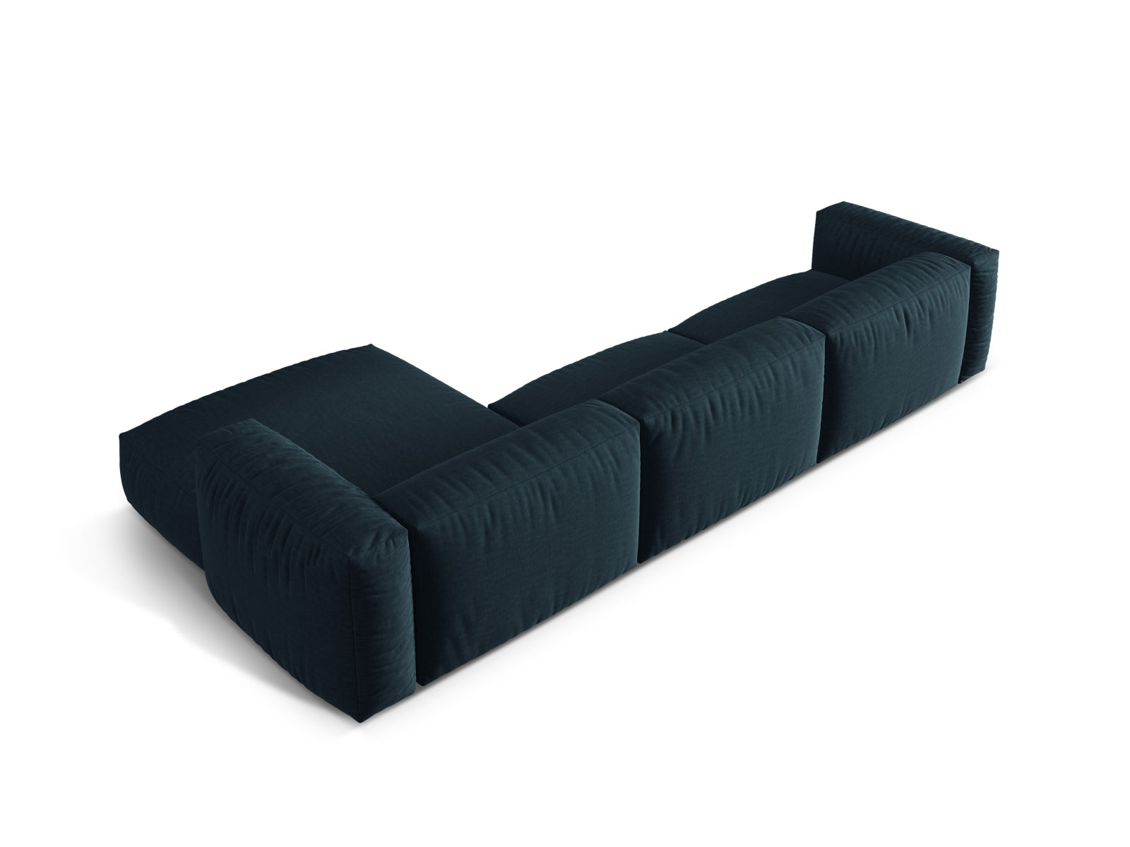 Martina Modulares Ecksofa rechts 3 Sitzer in Blue Jeans präsentiert im Onlineshop von KAQTU Design AG. Ecksofa rechts ist von Micadoni