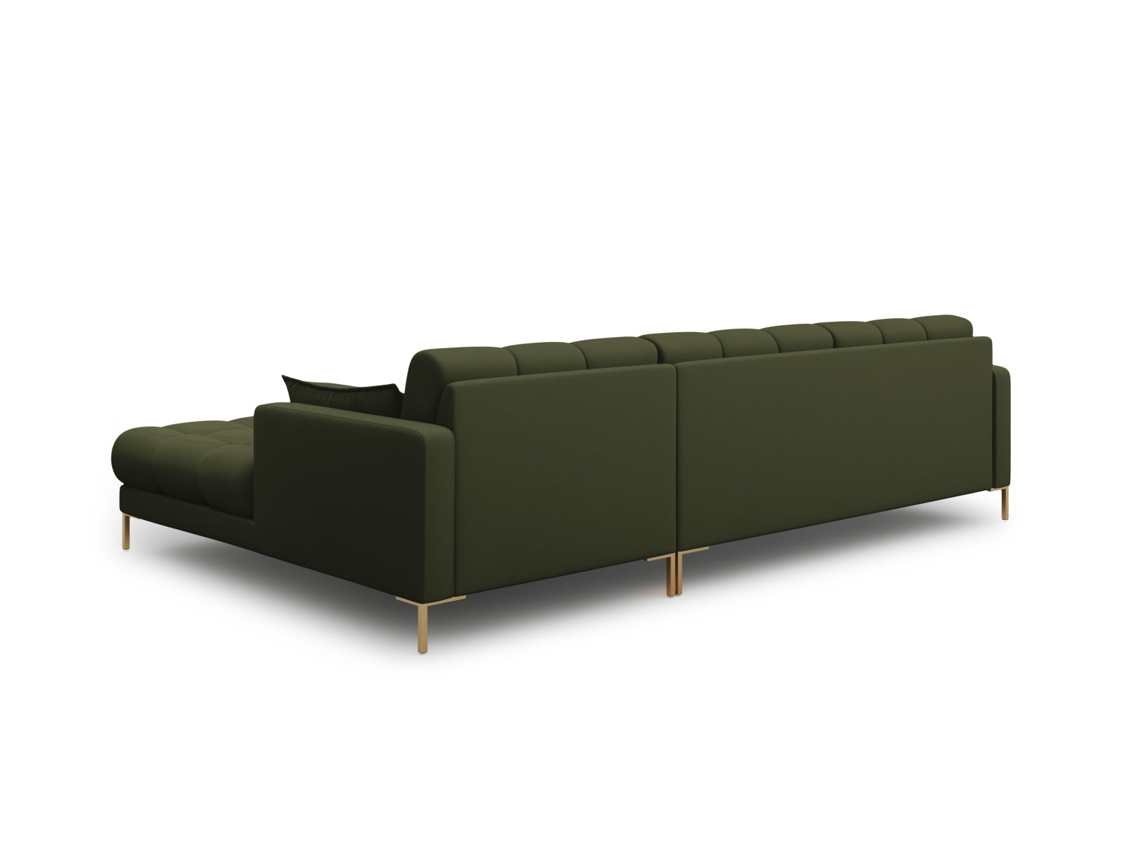 Mamaia Ecksofa rechts 5 Sitzer in Green/Gold präsentiert im Onlineshop von KAQTU Design AG. Ecksofa rechts ist von Micadoni