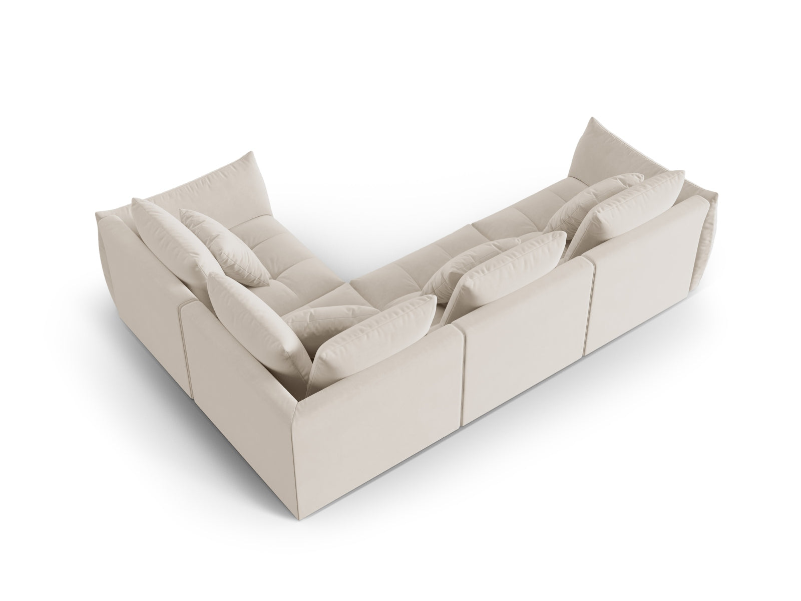 Erleben Sie das stilvolle Bloom Velour Modular Ecksofa rechts von Micadoni – ein 3-Sitzer im modernen Boho-Design, perfekt für Ihr Wohnzimmer. Viele Farben verfügbar!