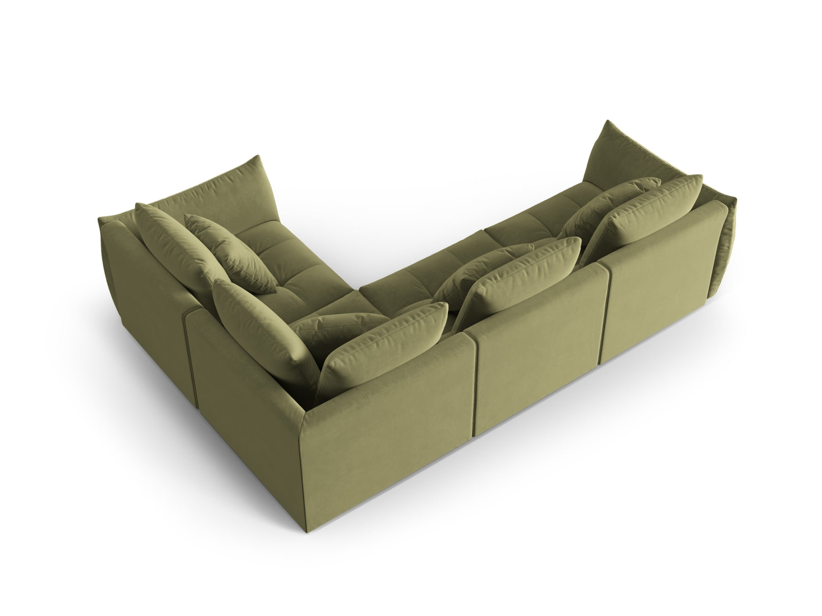 Erleben Sie das stilvolle Bloom Velour Modular Ecksofa rechts von Micadoni – ein 3-Sitzer im modernen Boho-Design, perfekt für Ihr Wohnzimmer. Viele Farben verfügbar!