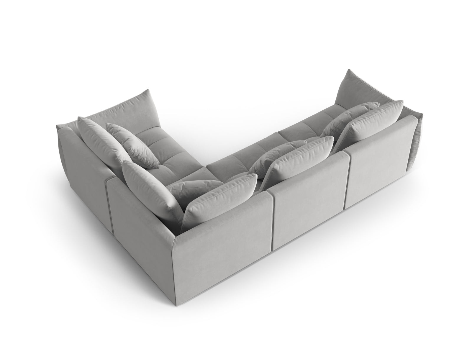 Erleben Sie das stilvolle Bloom Velour Modular Ecksofa rechts von Micadoni – ein 3-Sitzer im modernen Boho-Design, perfekt für Ihr Wohnzimmer. Viele Farben verfügbar!