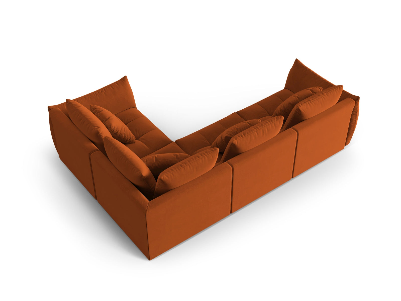 Erleben Sie das stilvolle Bloom Velour Modular Ecksofa rechts von Micadoni – ein 3-Sitzer im modernen Boho-Design, perfekt für Ihr Wohnzimmer. Viele Farben verfügbar!