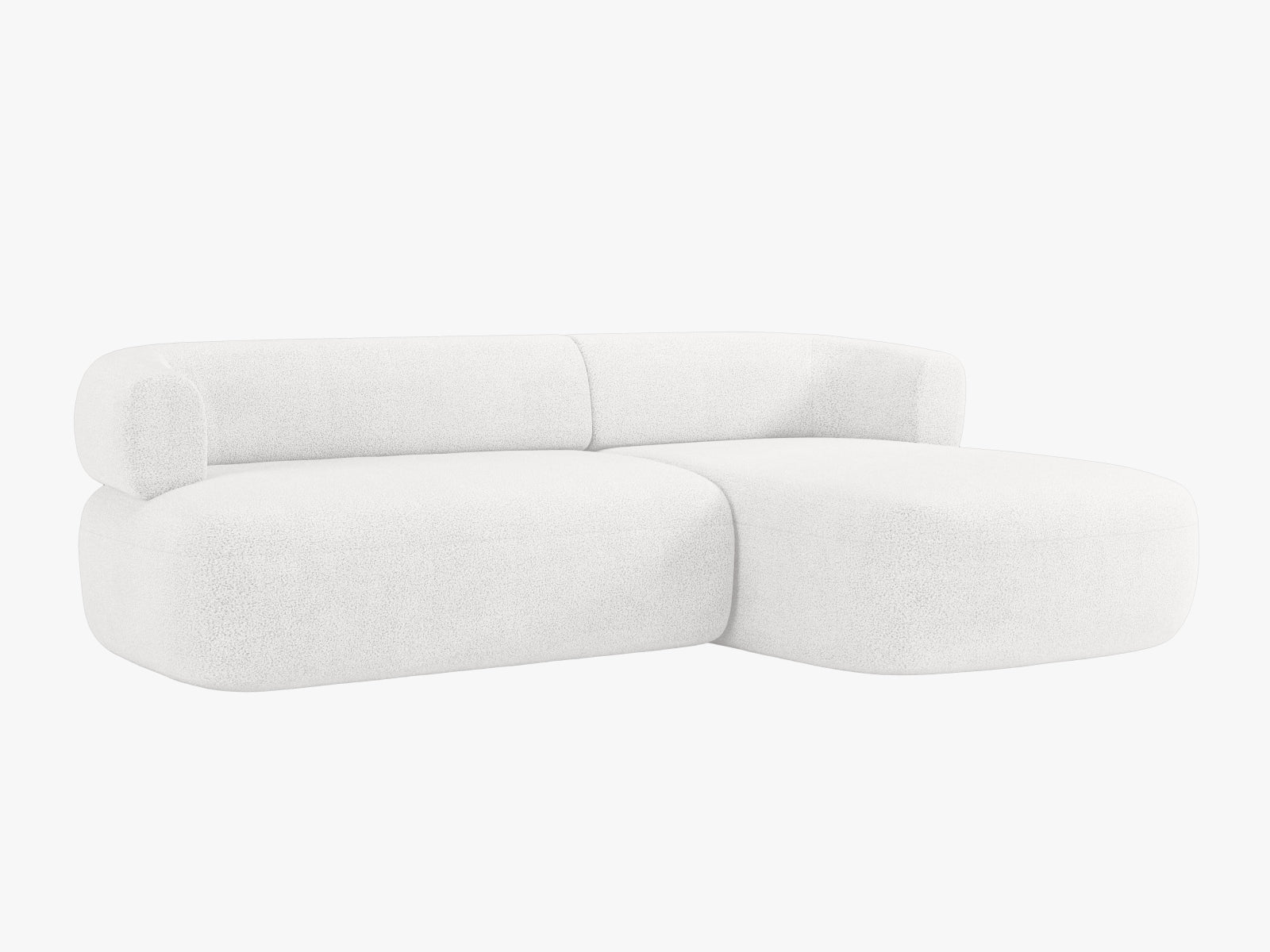 Jenny Ecksofa rechts 5 Sitzer in Ivory präsentiert im Onlineshop von KAQTU Design AG. Ecksofa rechts ist von Micadoni