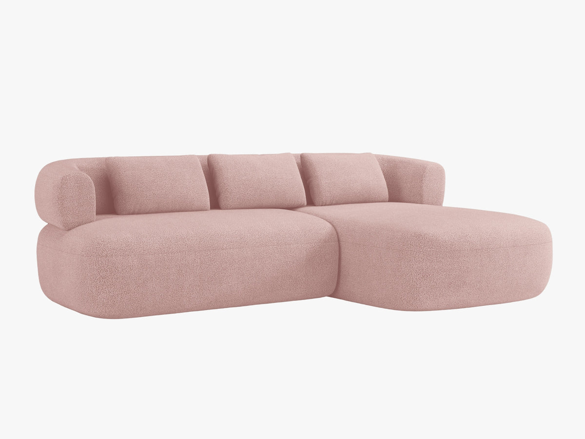 Jenny Ecksofa rechts 5 Sitzer in Powder Pink-Now or Never präsentiert im Onlineshop von KAQTU Design AG. L-Sofa rechts ist von Micadoni