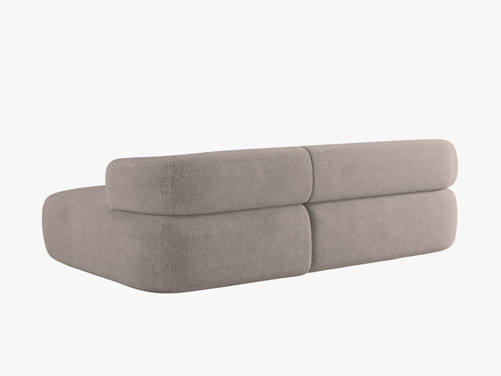 Jenny Ecksofa rechts 5 Sitzer in Light Brown präsentiert im Onlineshop von KAQTU Design AG. Ecksofa rechts ist von Micadoni