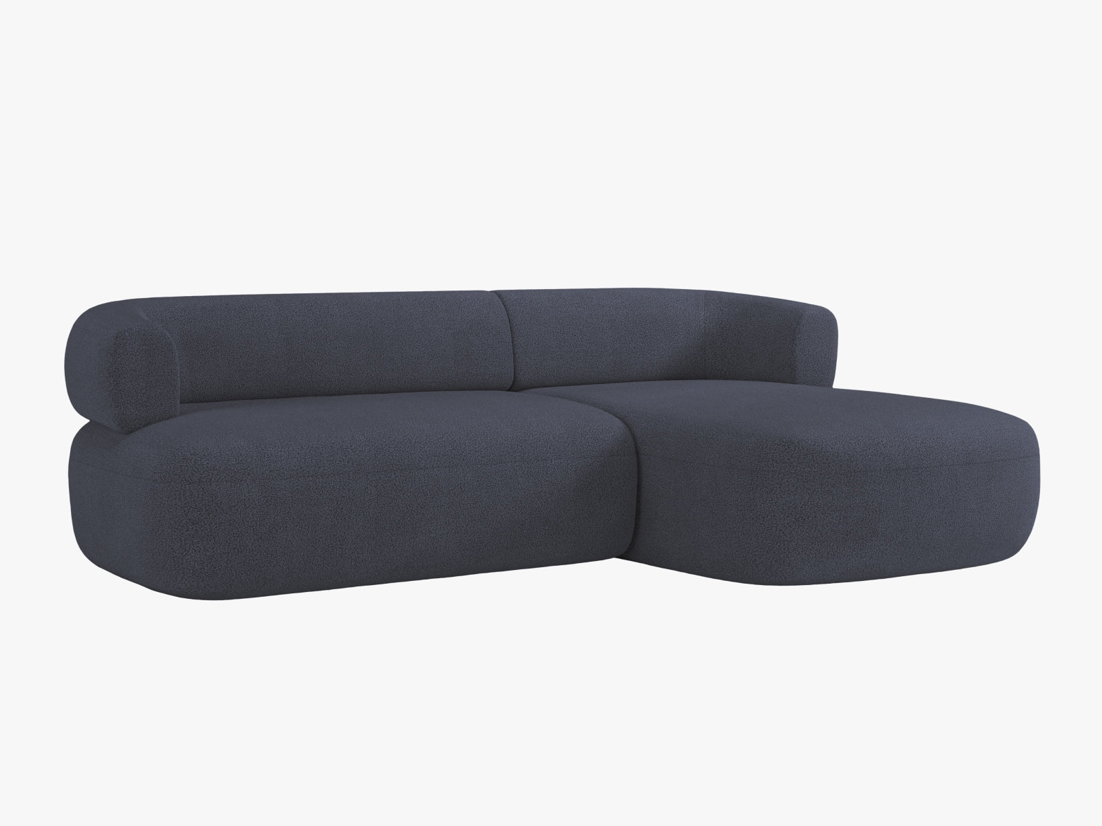 Jenny Ecksofa rechts 5 Sitzer in Dark Blue präsentiert im Onlineshop von KAQTU Design AG. Ecksofa rechts ist von Micadoni