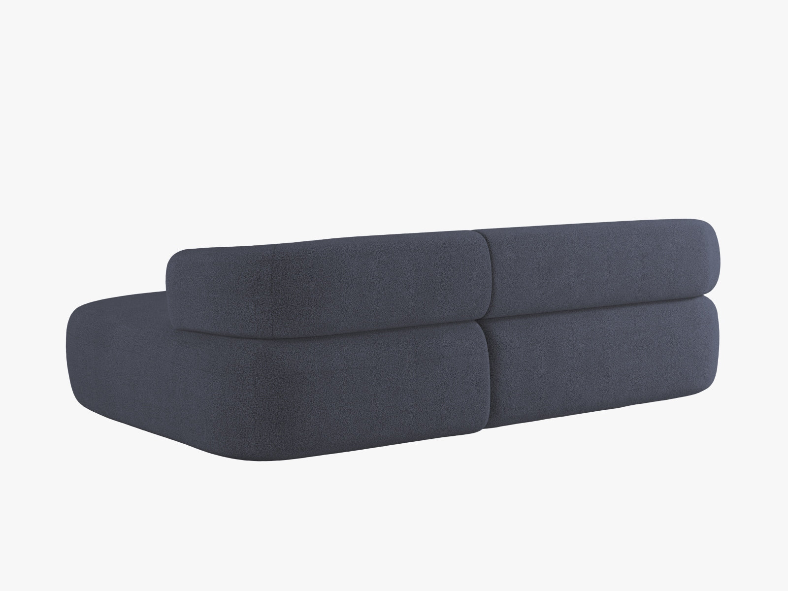 Jenny Ecksofa rechts 5 Sitzer in Dark Blue präsentiert im Onlineshop von KAQTU Design AG. Ecksofa rechts ist von Micadoni