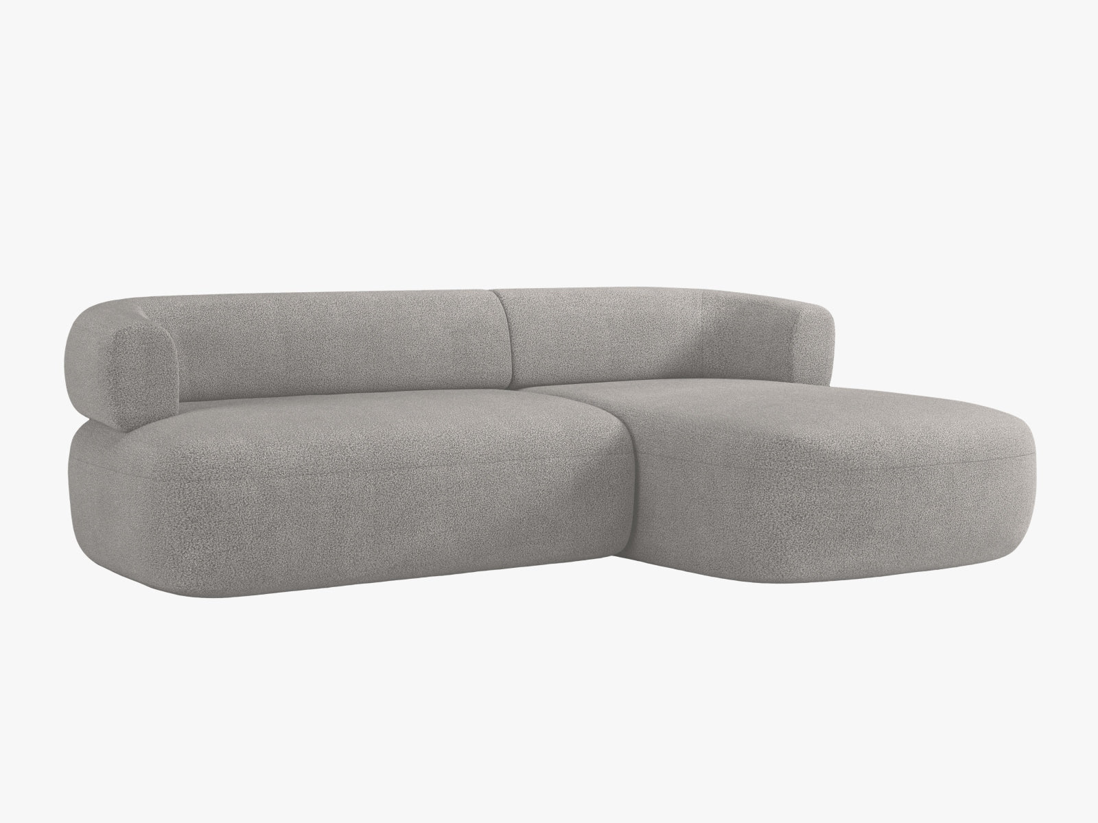 Jenny Ecksofa rechts 5 Sitzer in Light Grey präsentiert im Onlineshop von KAQTU Design AG. Ecksofa rechts ist von Micadoni