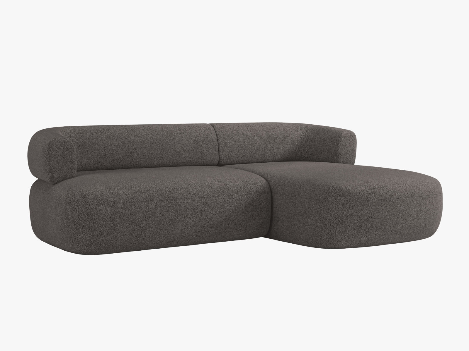 Jenny Ecksofa rechts 5 Sitzer in Grey präsentiert im Onlineshop von KAQTU Design AG. Ecksofa rechts ist von Micadoni