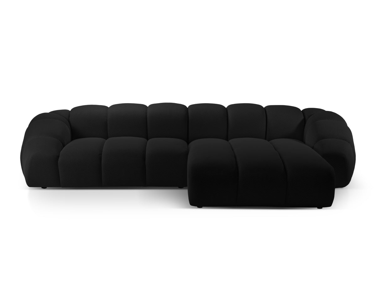 Diana Ecksofa rechts 4 Sitzer in Black-Sonic präsentiert im Onlineshop von KAQTU Design AG. L-Sofa rechts ist von Micadoni