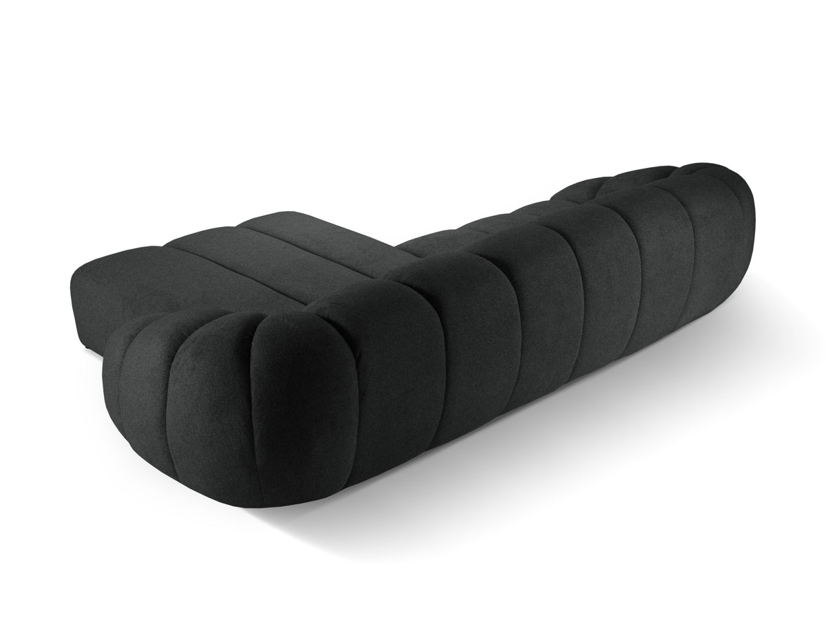 Diana Ecksofa rechts 4 Sitzer in Anthracite-Bubble präsentiert im Onlineshop von KAQTU Design AG. L-Sofa rechts ist von Micadoni