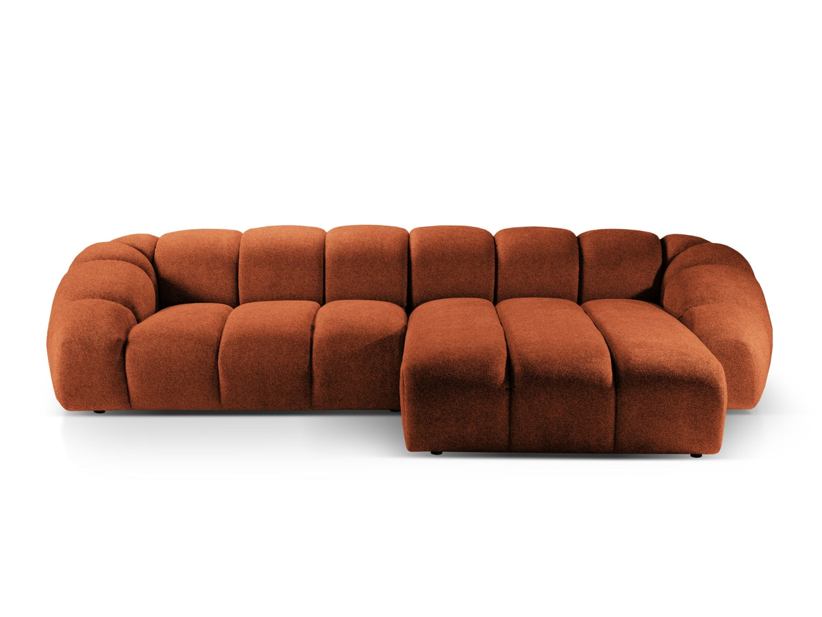 Diana Ecksofa rechts 4 Sitzer in Terracotta-Bubble präsentiert im Onlineshop von KAQTU Design AG. L-Sofa rechts ist von Micadoni