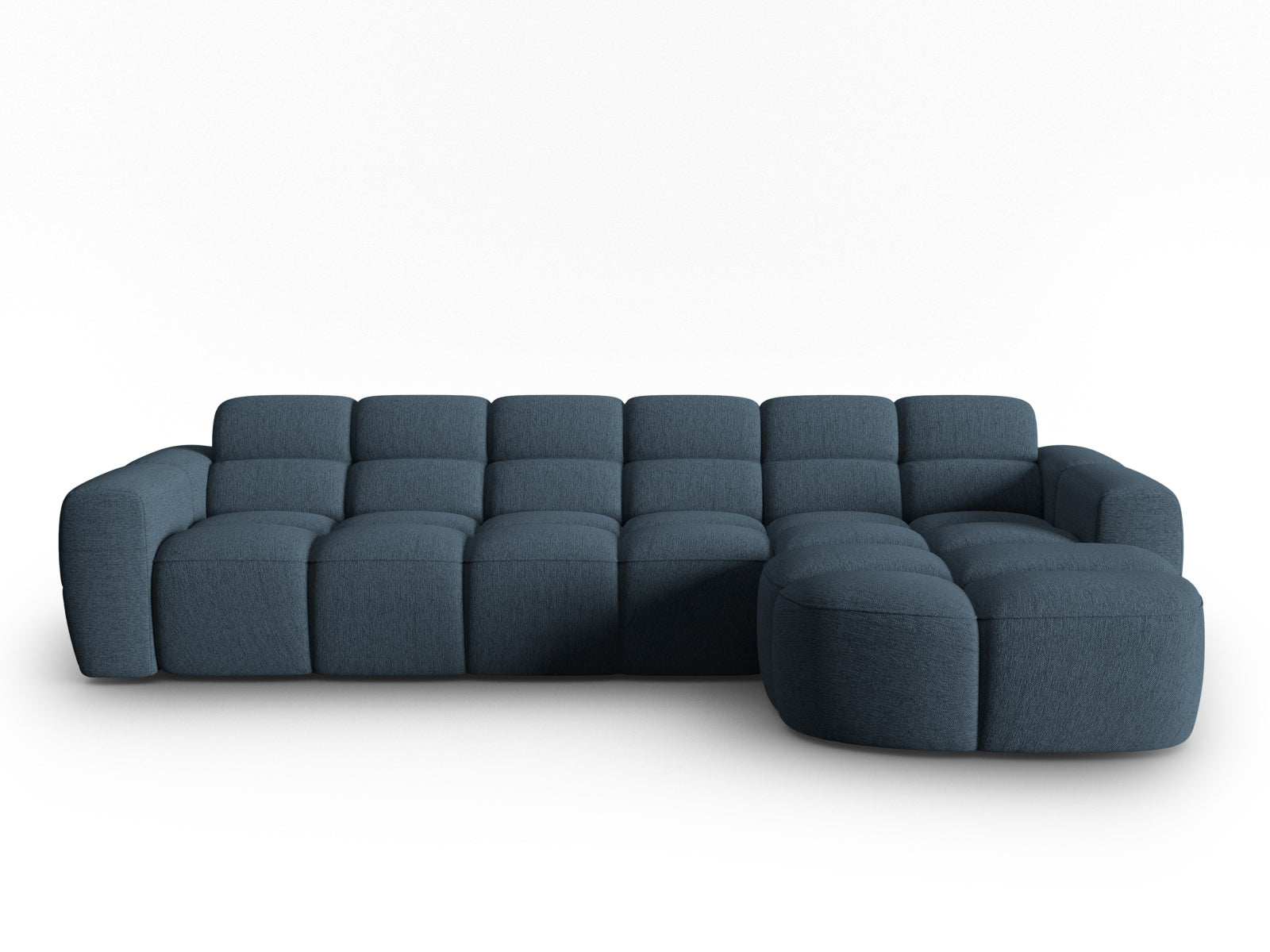 Lisa Ecksofa rechts 4 Sitzer in Dark Blue präsentiert im Onlineshop von KAQTU Design AG. Ecksofa rechts ist von Micadoni