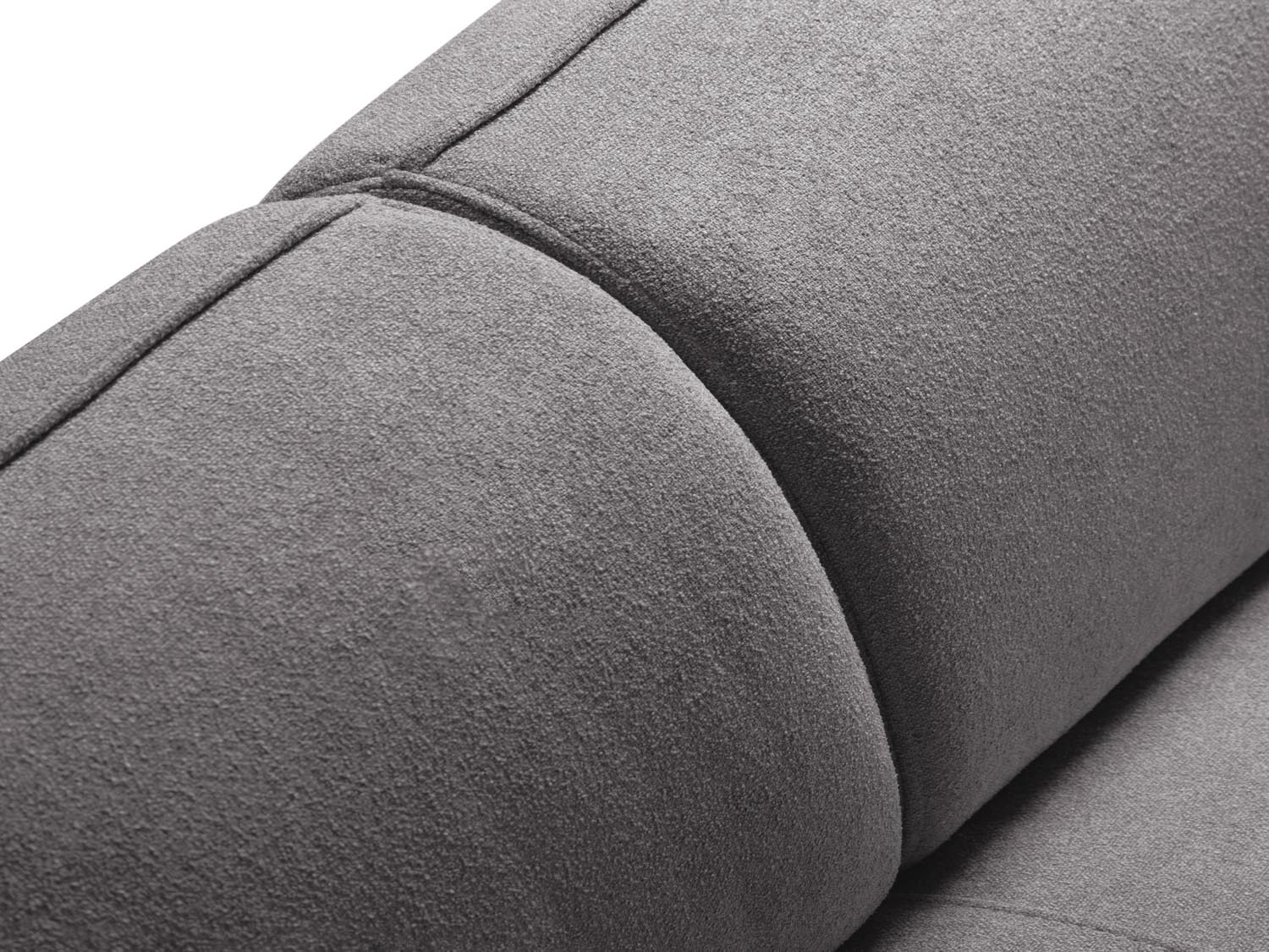 Entdecken Sie das Hailey Boucle Ecksofa rechts von Micadoni – ein stilvolles 5-Sitzer Sofa, das modernen Komfort und Eleganz vereint.