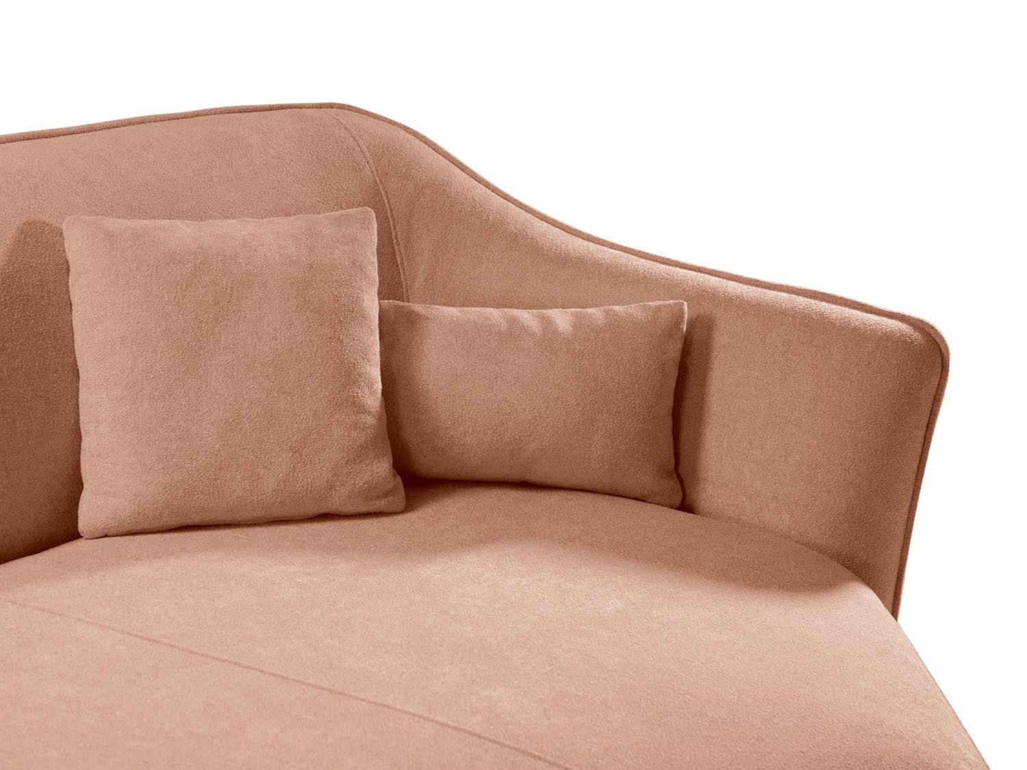Entdecken Sie das Hailey Boucle Ecksofa rechts von Micadoni – ein stilvolles 5-Sitzer Sofa, das Komfort und modernes Design vereint.