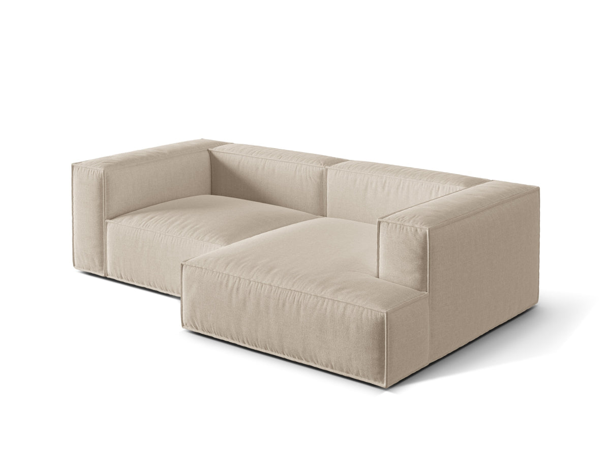 3-Sitzer Ecksofa rechts Nuria in Beige-Liberty präsentiert im Onlineshop von KAQTU Design AG. Ecksofa rechts ist von Micadoni