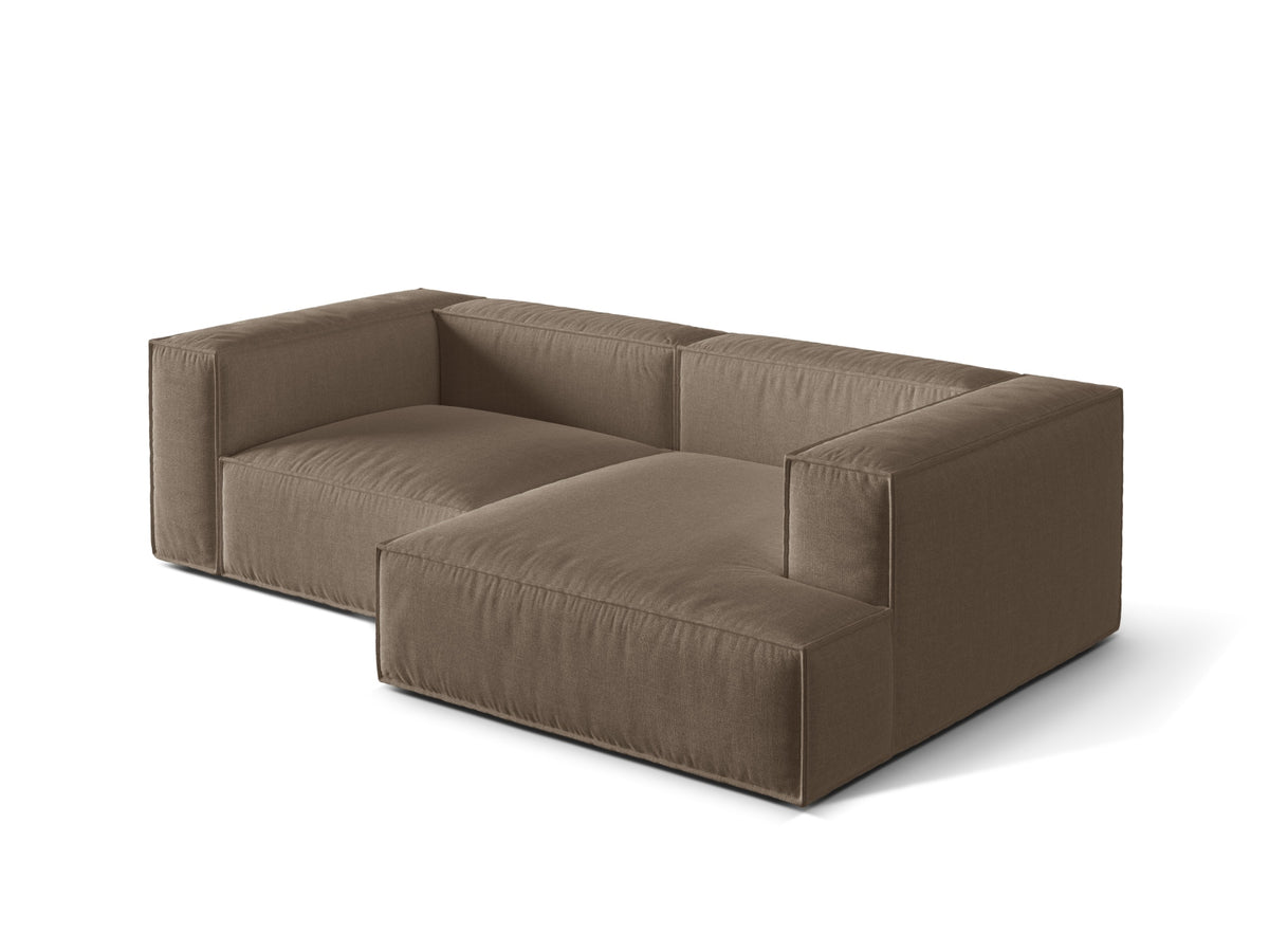 3-Sitzer Ecksofa rechts Nuria in Cappuccino-Liberty präsentiert im Onlineshop von KAQTU Design AG. Ecksofa rechts ist von Micadoni
