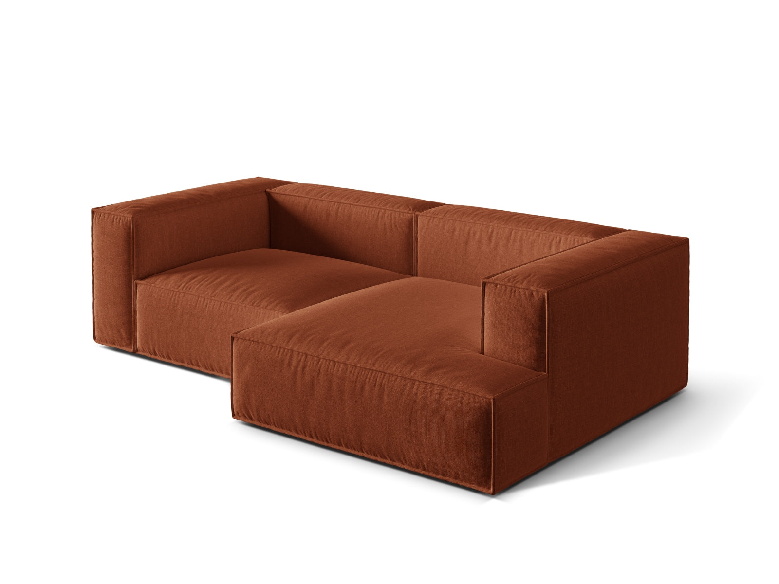 Nuria Modular Ecksofa rechts 3 Sitzer in Brick präsentiert im Onlineshop von KAQTU Design AG. Ecksofa rechts ist von Micadoni