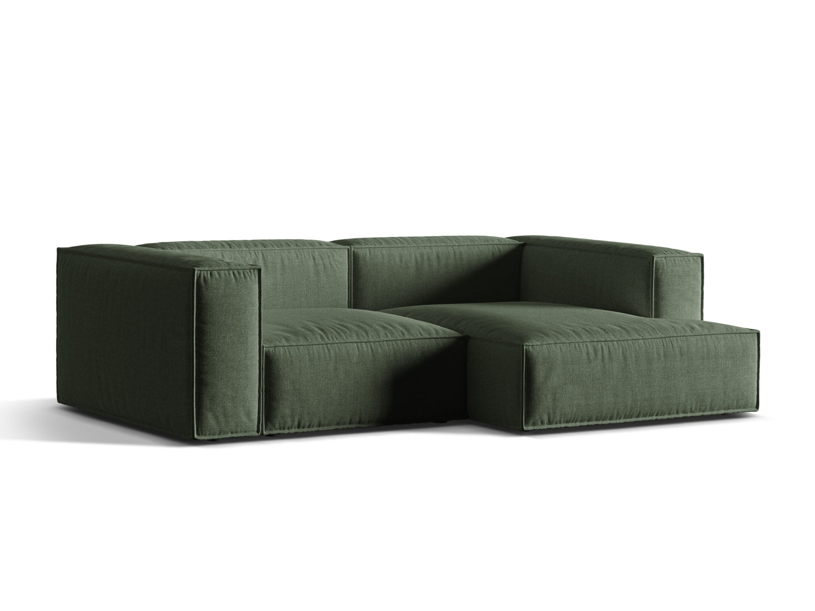 Nuria Modular Ecksofa rechts 3 Sitzer in Moss Green präsentiert im Onlineshop von KAQTU Design AG. Ecksofa rechts ist von Micadoni