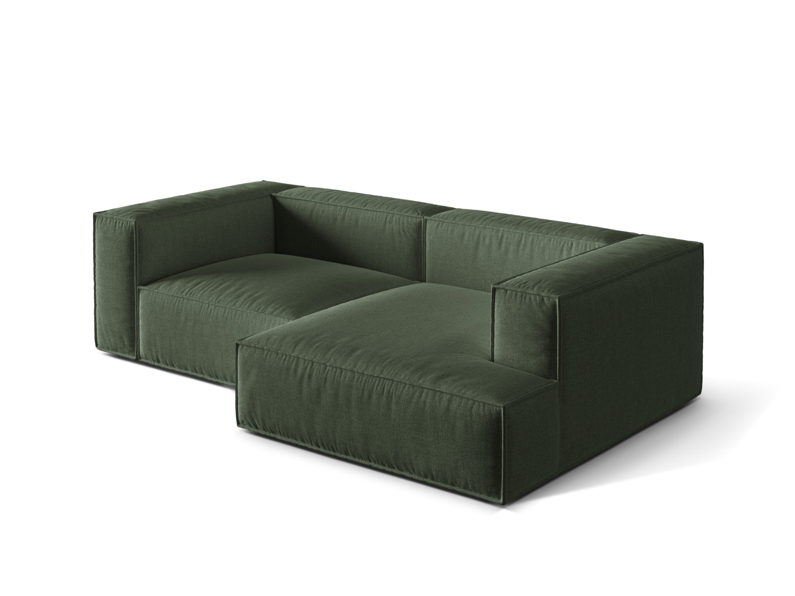 Nuria Modular Ecksofa rechts 3 Sitzer in Moss Green präsentiert im Onlineshop von KAQTU Design AG. Ecksofa rechts ist von Micadoni