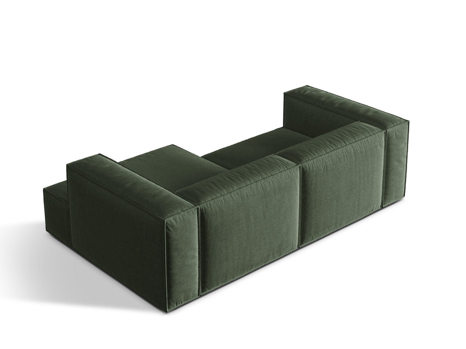 Nuria Modular Ecksofa rechts 3 Sitzer in Moss Green präsentiert im Onlineshop von KAQTU Design AG. Ecksofa rechts ist von Micadoni