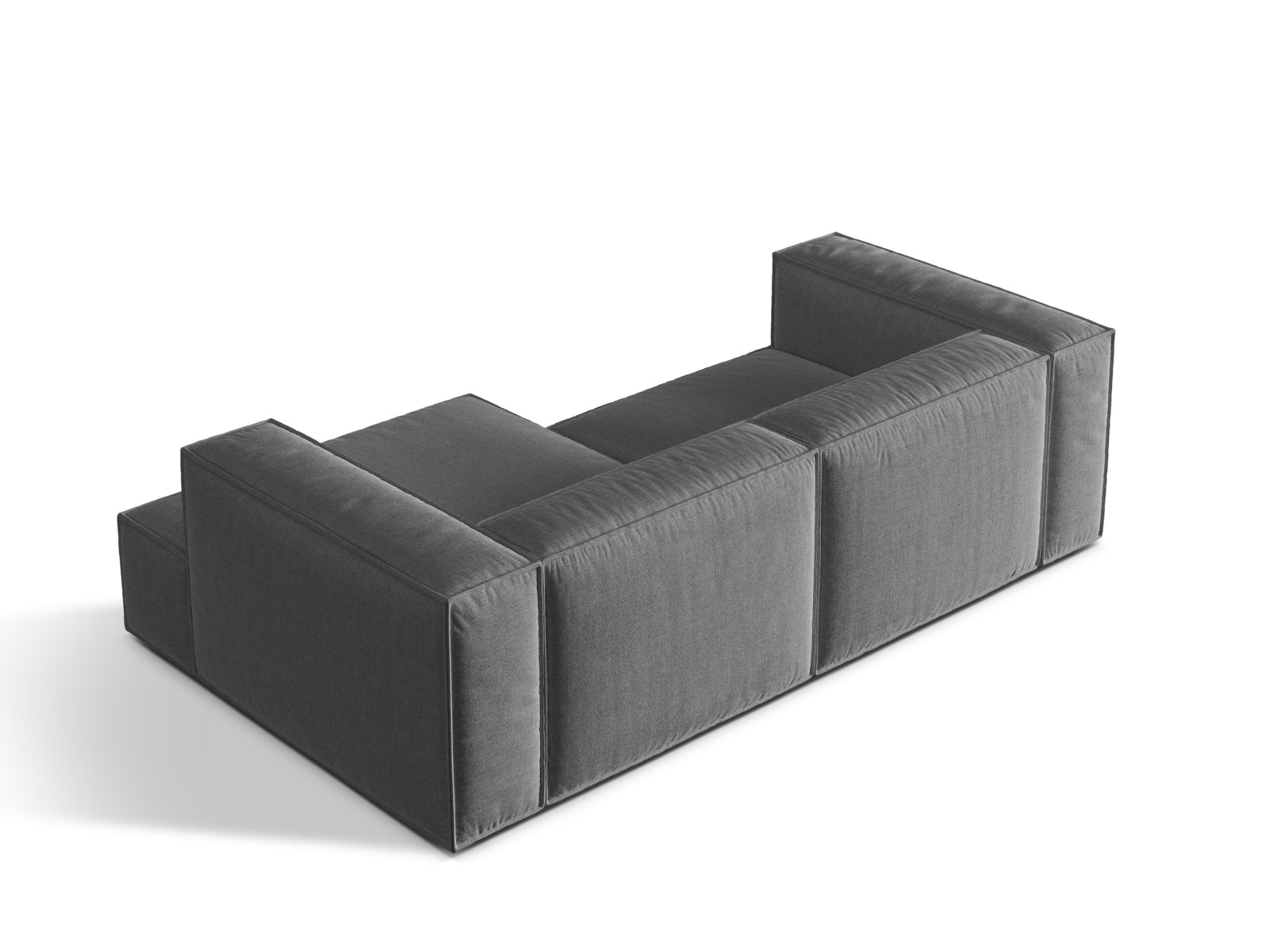 Nuria Modular Ecksofa rechts 3 Sitzer in Grey präsentiert im Onlineshop von KAQTU Design AG. Ecksofa rechts ist von Micadoni
