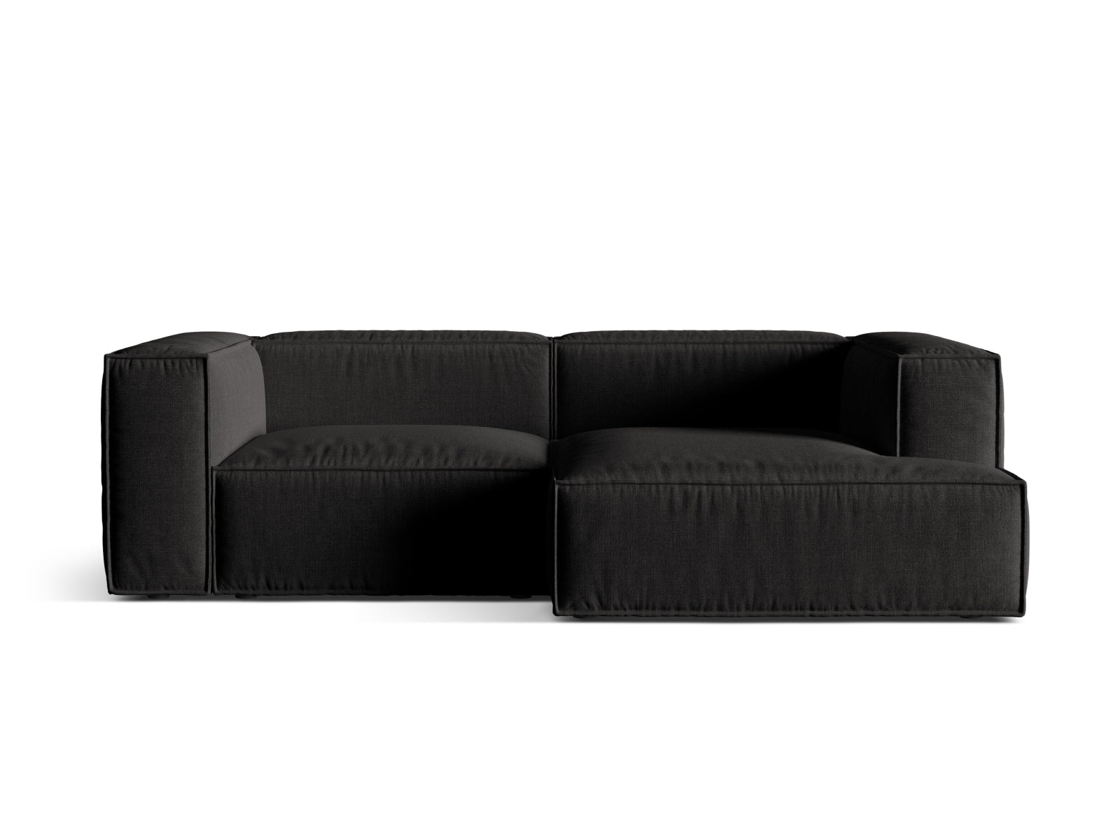 Nuria Modular Ecksofa rechts 3 Sitzer in Black präsentiert im Onlineshop von KAQTU Design AG. Ecksofa rechts ist von Micadoni