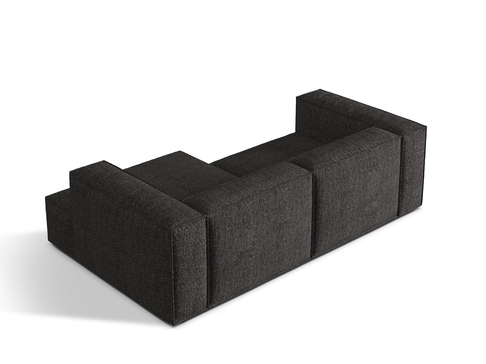 Nuria Boucle Modular Ecksofa rechts 3 Sitzer in Anthracite präsentiert im Onlineshop von KAQTU Design AG. Ecksofa rechts ist von Micadoni