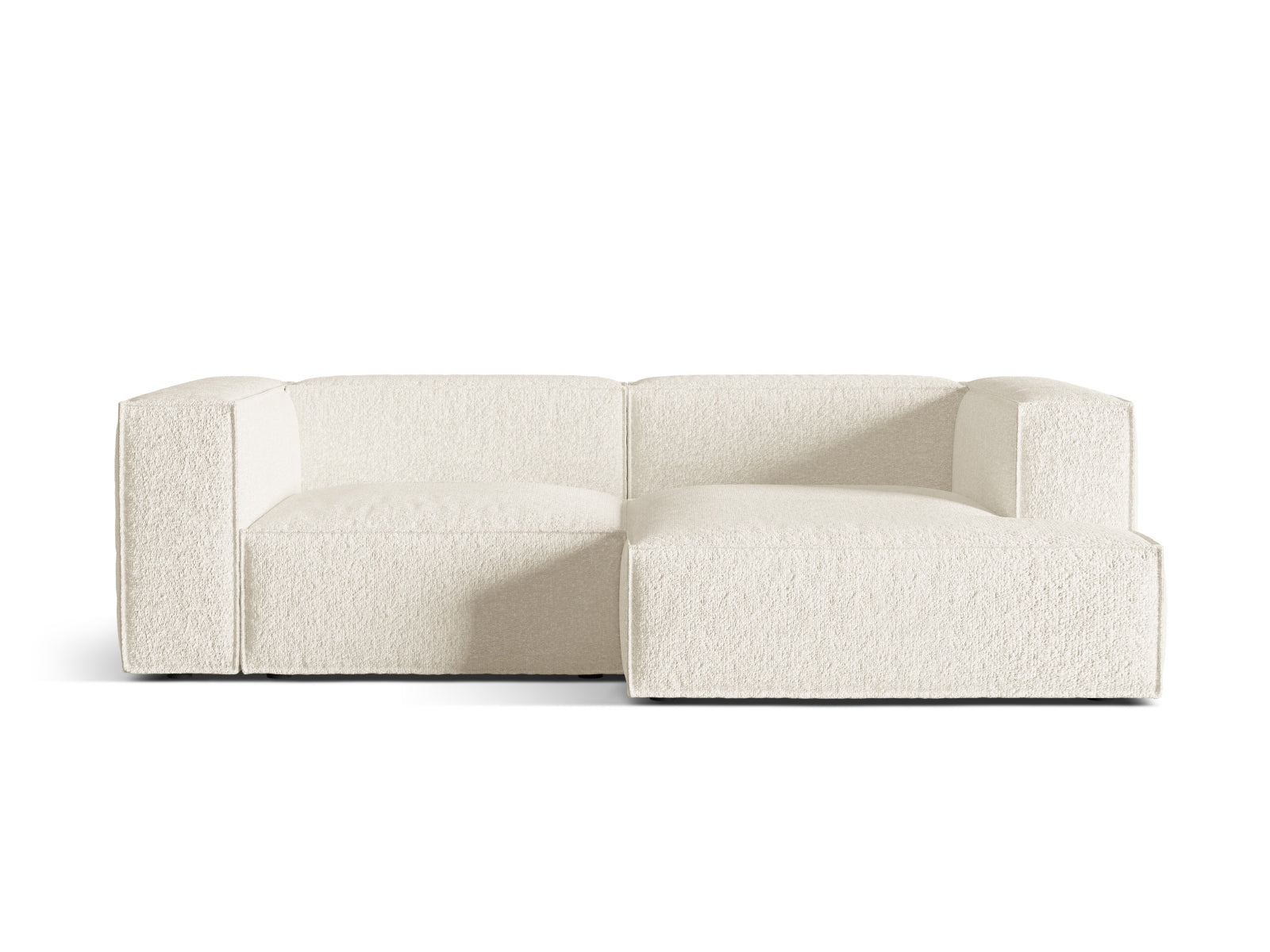 Nuria Boucle Modular Ecksofa rechts 3 Sitzer in Ivory-Monet präsentiert im Onlineshop von KAQTU Design AG. L-Sofa rechts ist von Micadoni