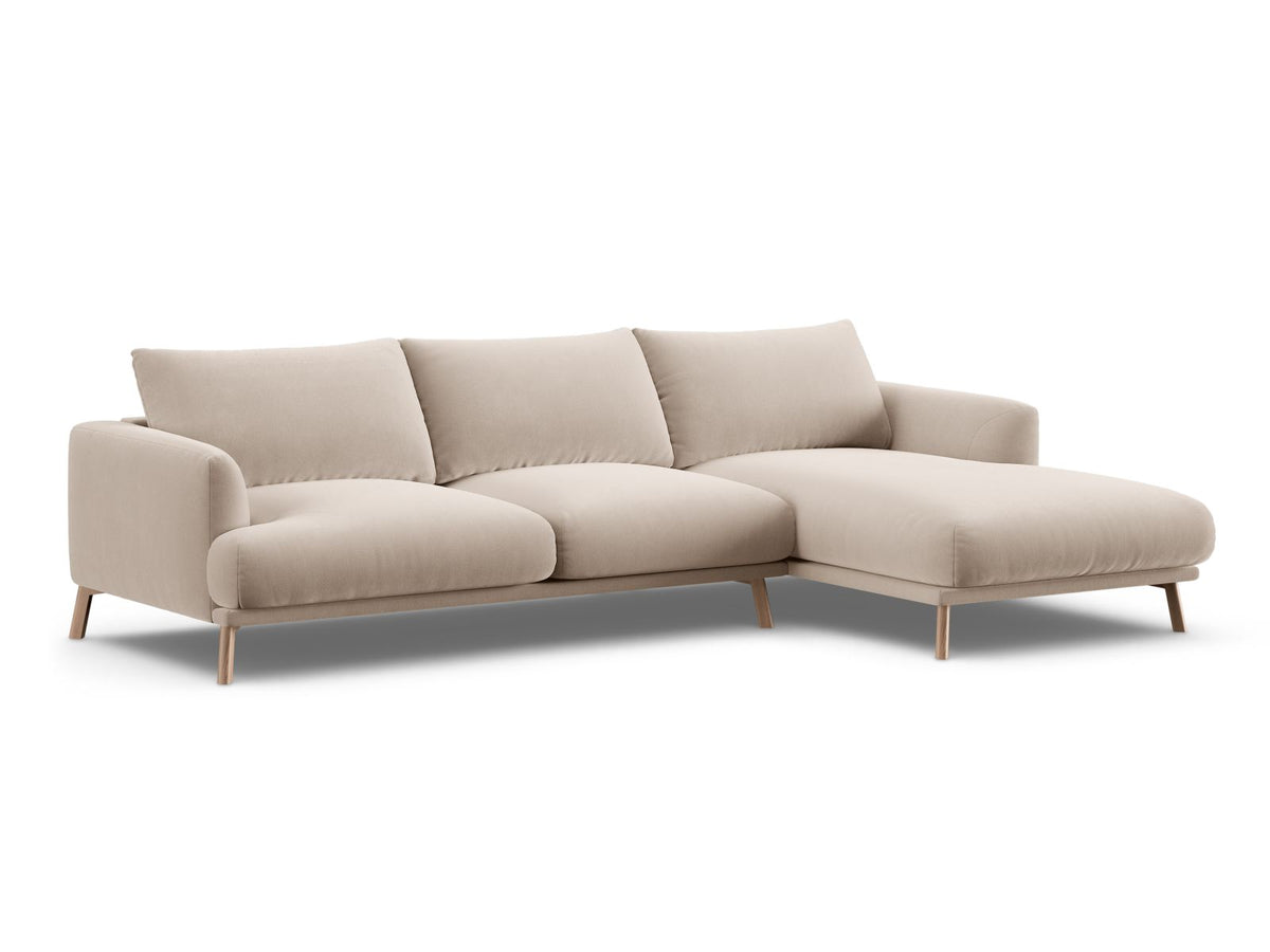 4-Sitzer Ecksofa rechts Naomi in Beige-Salvador präsentiert im Onlineshop von KAQTU Design AG. Ecksofa rechts ist von Micadoni