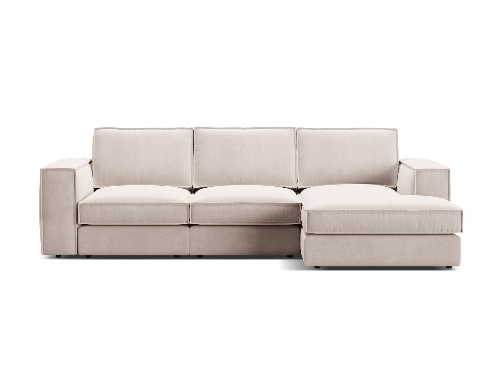 3-Sitzer Modular Ecksofa rechts Pola in Beige-Salvador präsentiert im Onlineshop von KAQTU Design AG. Ecksofa rechts ist von Micadoni