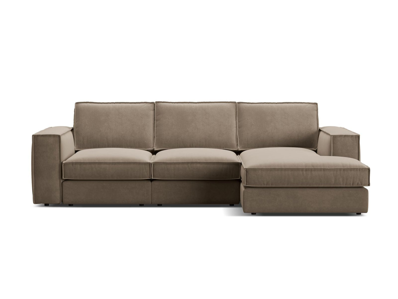 3-Sitzer Modular Ecksofa rechts Pola in Grey Brown-Salvador präsentiert im Onlineshop von KAQTU Design AG. Ecksofa rechts ist von Micadoni
