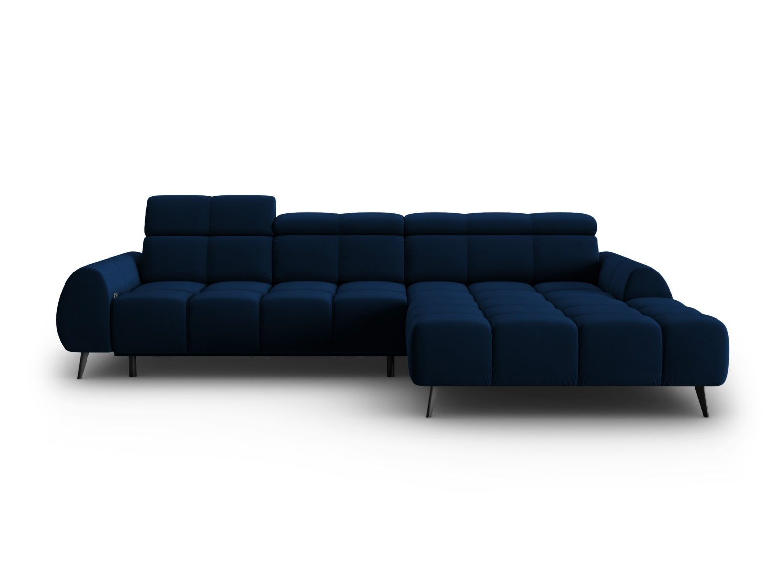 Entdecken Sie das Alyse Velour Electric Ecksofa rechts von Micadoni – ein stilvolles 5-Sitzer Sofa, das Komfort und Eleganz perfekt kombiniert.