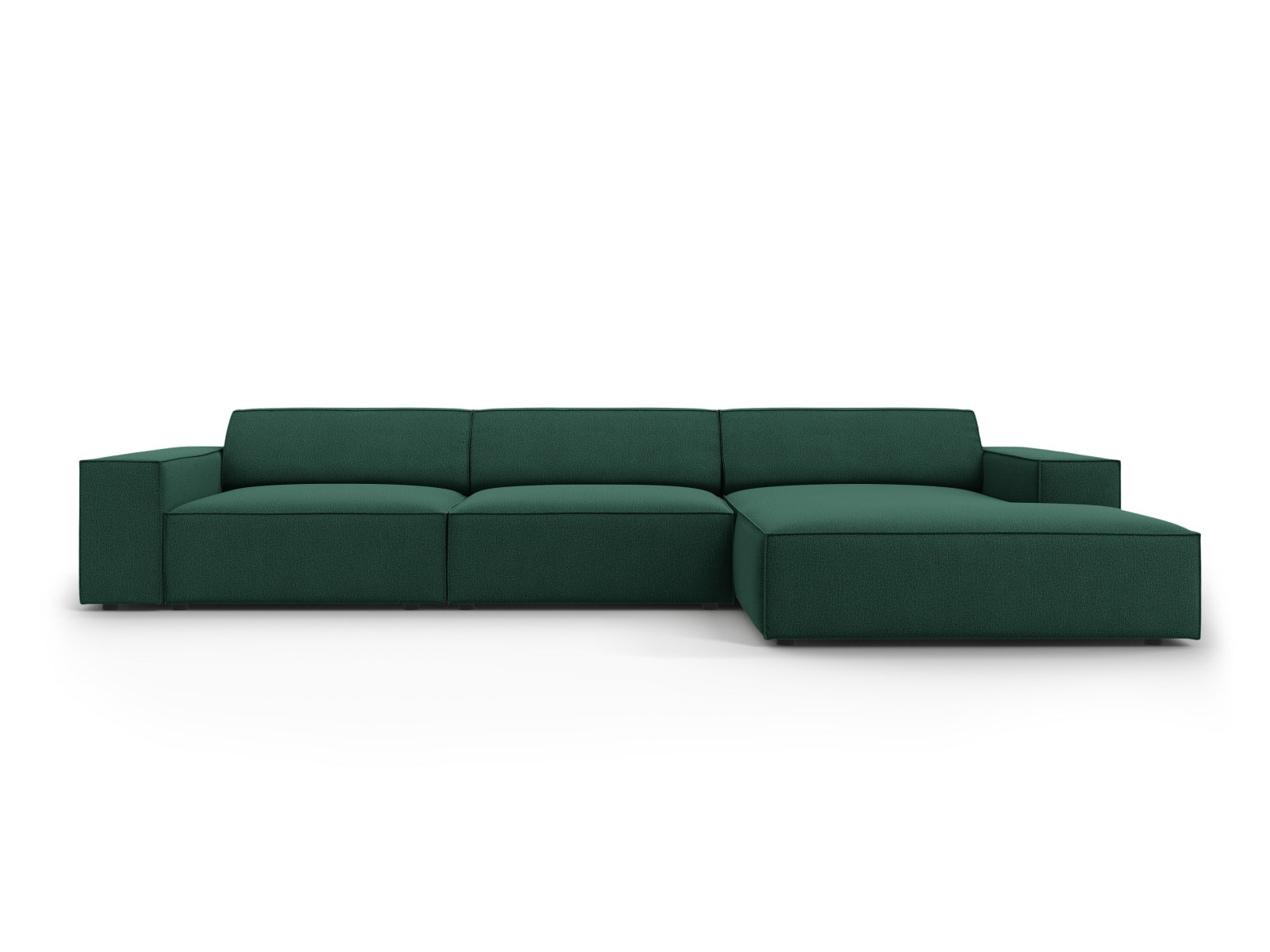 Jodie Modulares Ecksofa rechts 4 Sitzer in Green präsentiert im Onlineshop von KAQTU Design AG. Ecksofa rechts ist von Micadoni