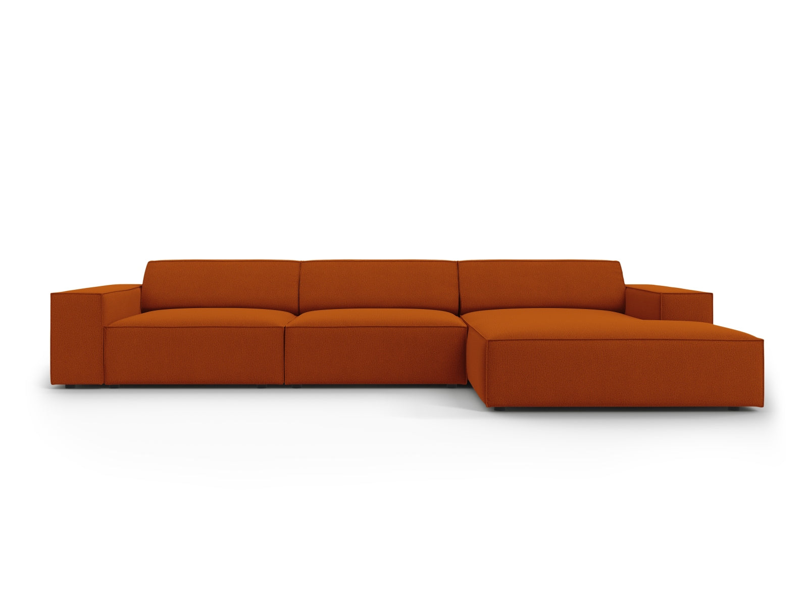 Jodie Modulares Ecksofa rechts 4 Sitzer in Terracotta präsentiert im Onlineshop von KAQTU Design AG. Ecksofa rechts ist von Micadoni