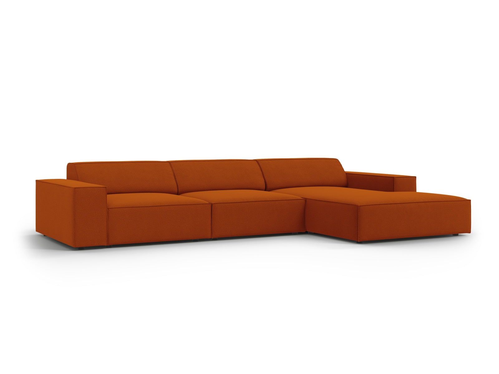 Jodie Modulares Ecksofa rechts 4 Sitzer in Terracotta präsentiert im Onlineshop von KAQTU Design AG. Ecksofa rechts ist von Micadoni
