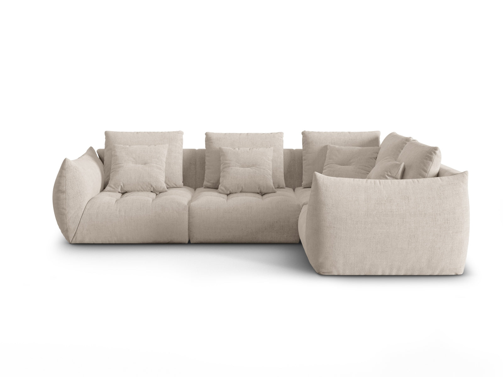 Bloom Modular Ecksofa rechts 3 Sitzer in Dark Beige präsentiert im Onlineshop von KAQTU Design AG. Ecksofa rechts ist von Micadoni