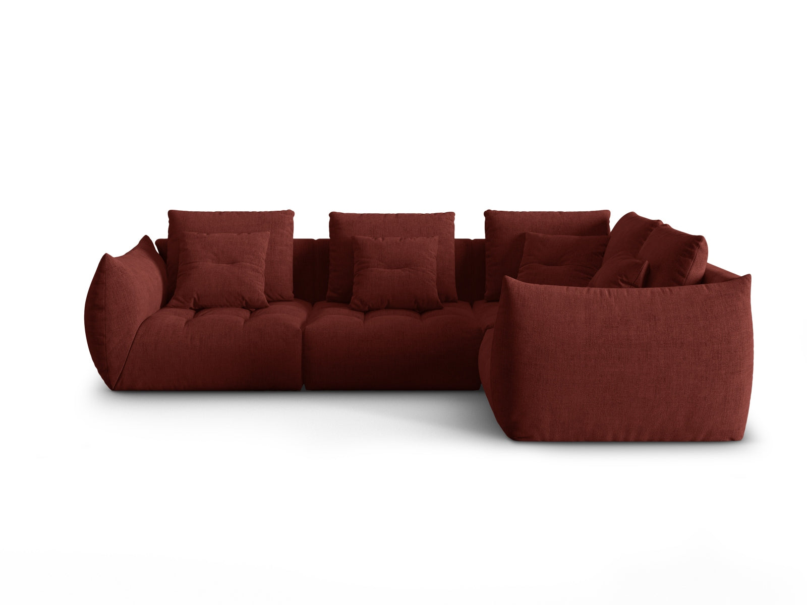 Bloom Modular Ecksofa rechts 3 Sitzer in Red präsentiert im Onlineshop von KAQTU Design AG. Ecksofa rechts ist von Micadoni