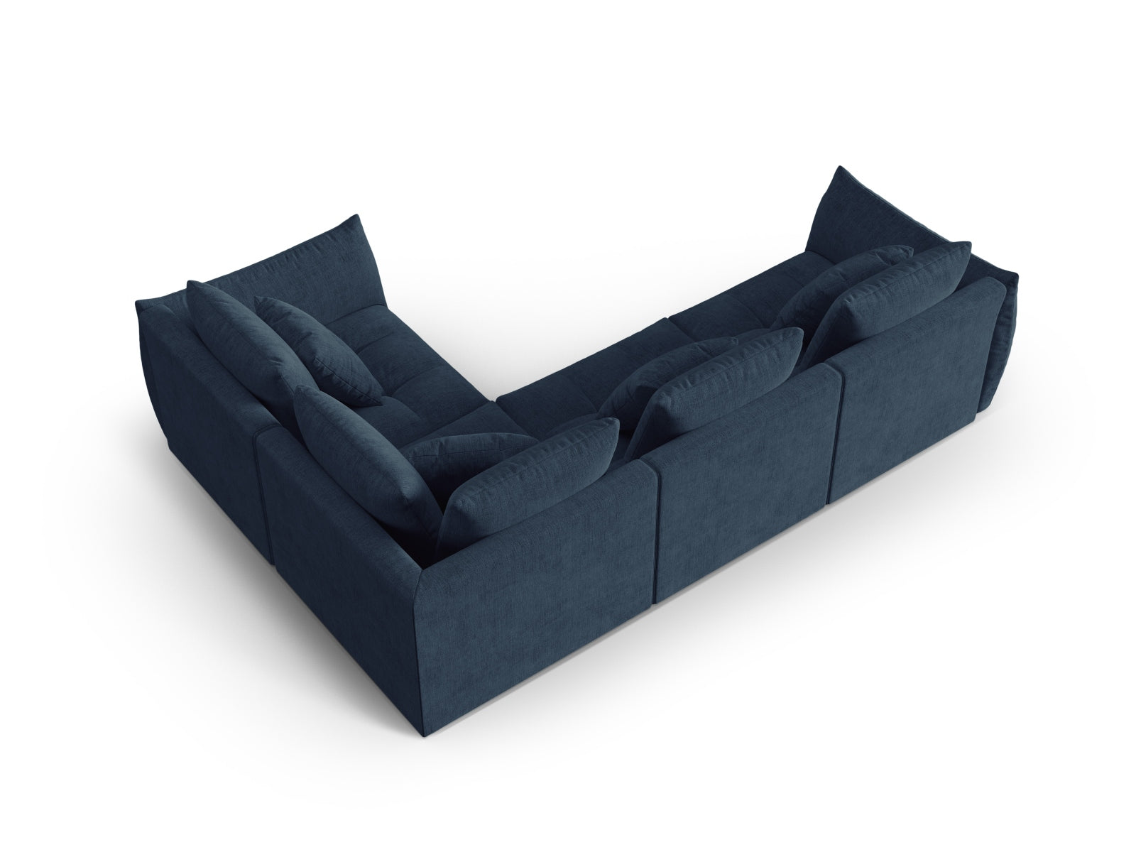 Bloom Modular Ecksofa rechts 3 Sitzer in Dark Blue präsentiert im Onlineshop von KAQTU Design AG. Ecksofa rechts ist von Micadoni