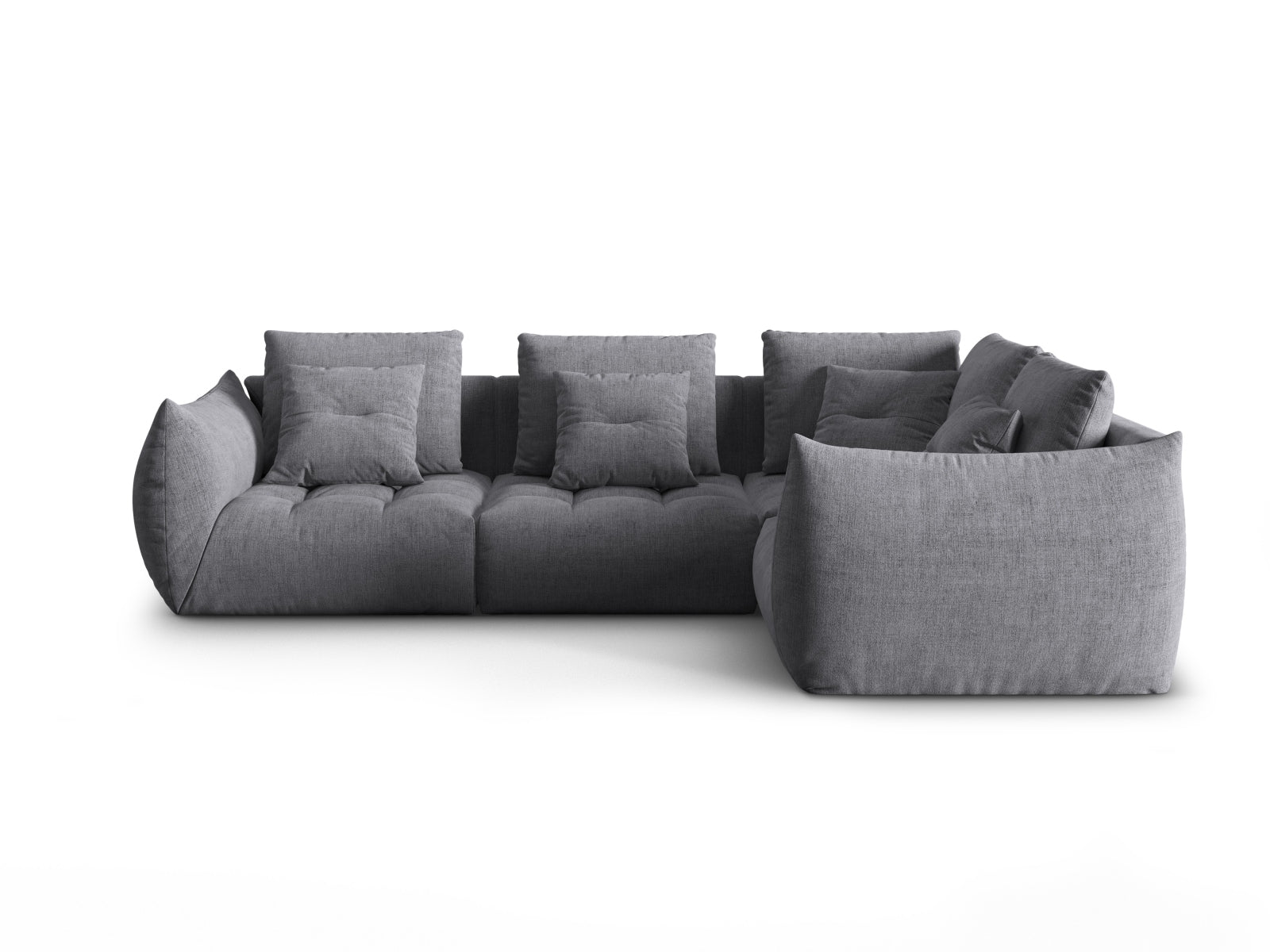 Bloom Modular Ecksofa rechts 3 Sitzer in Grey präsentiert im Onlineshop von KAQTU Design AG. Ecksofa rechts ist von Micadoni