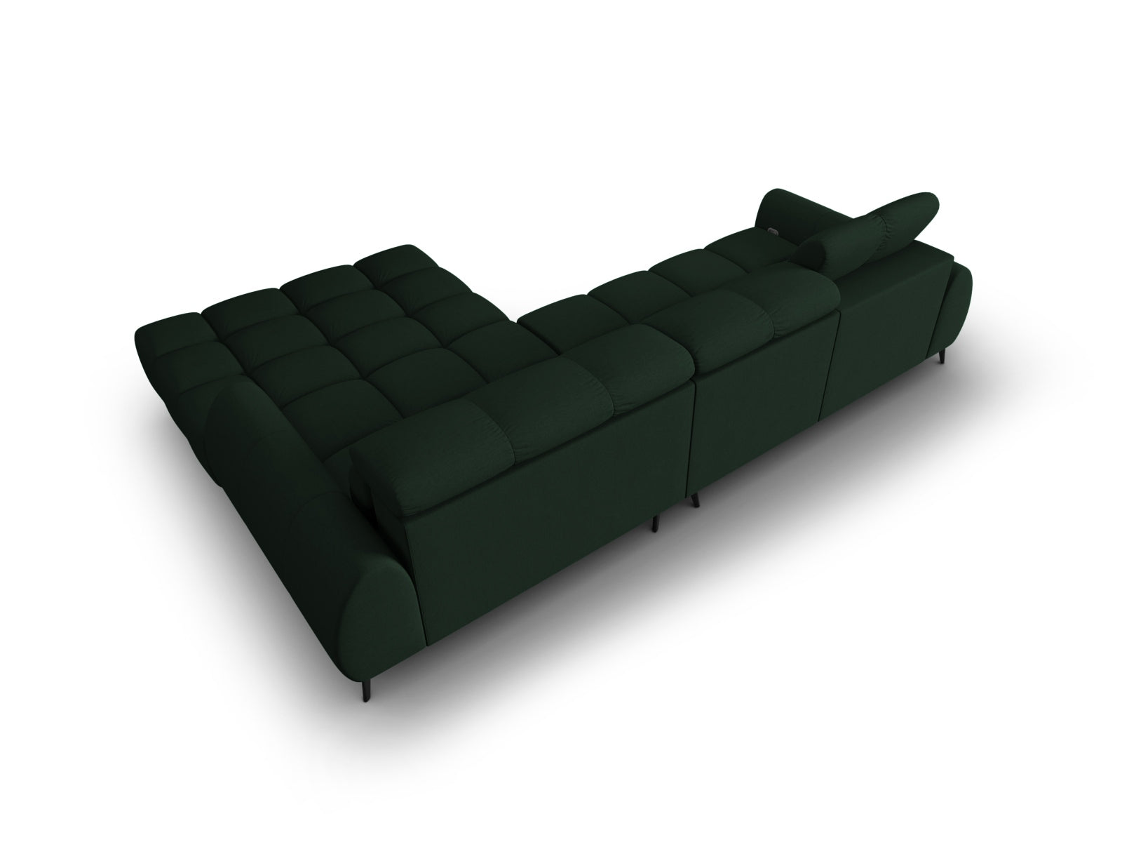 Entdecken Sie das Alyse Electric Ecksofa rechts von Micadoni – ein elegantes 5-Sitzer Sofa aus hochwertigem Velours, das ultimativen Komfort und Stil vereint.