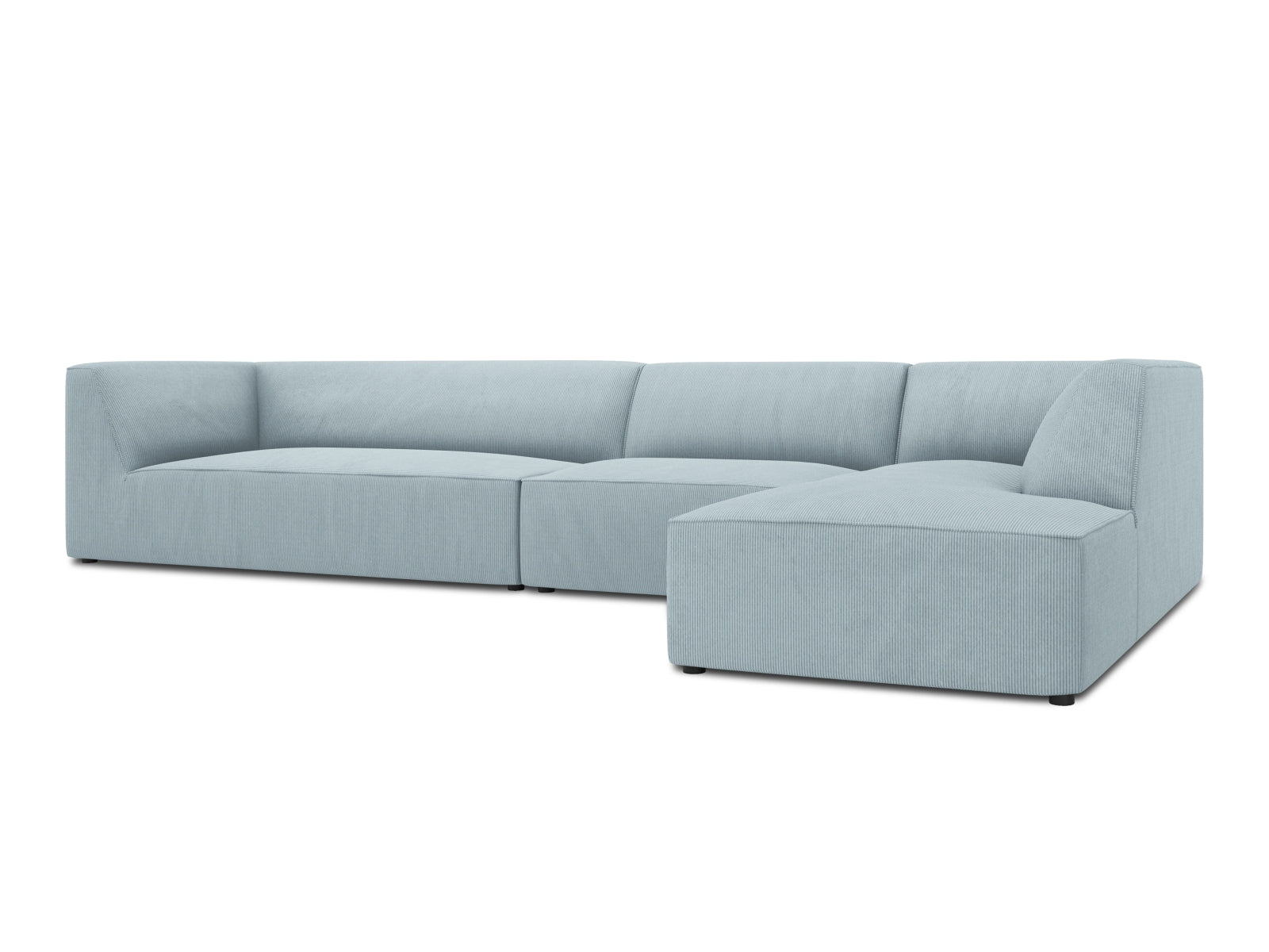 Ruby Modulares Ecksofa rechts 5 Sitzer in Light Blue präsentiert im Onlineshop von KAQTU Design AG. Ecksofa rechts ist von Micadoni