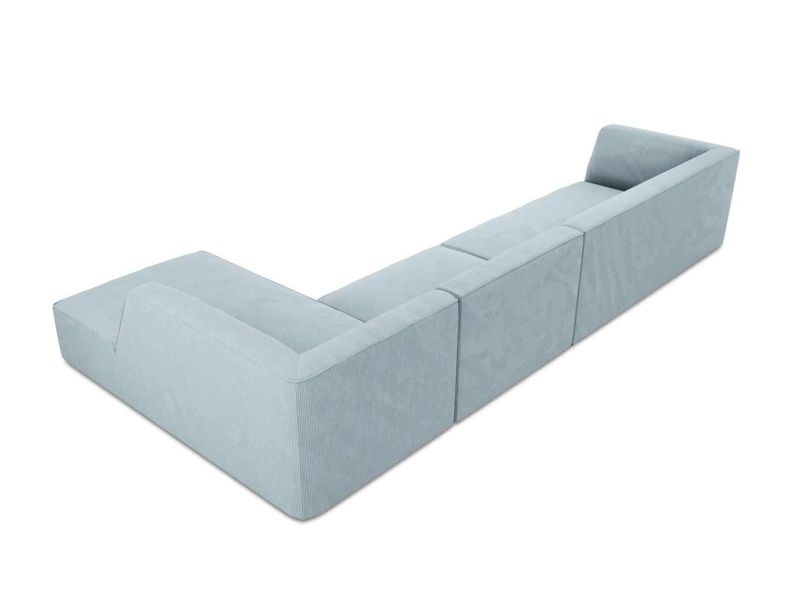 Ruby Modulares Ecksofa rechts 5 Sitzer in Light Blue präsentiert im Onlineshop von KAQTU Design AG. Ecksofa rechts ist von Micadoni