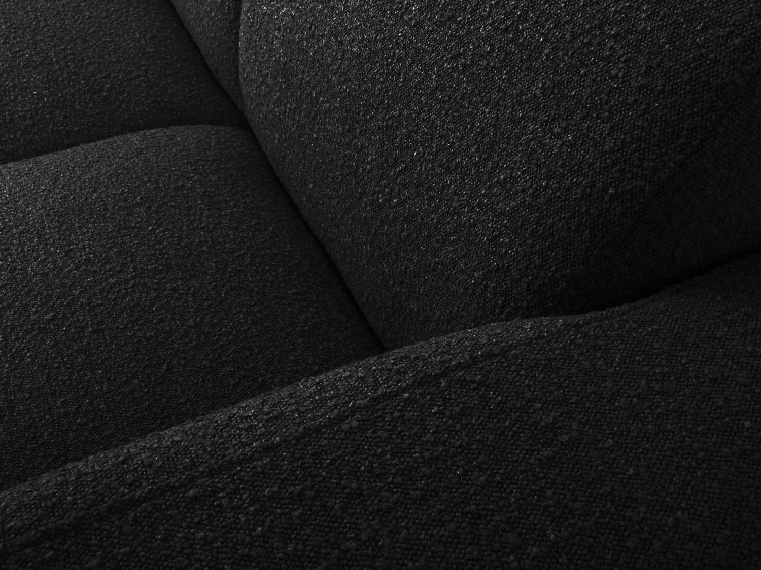 Molino Boucle Ecksofa rechts 6 Sitzer in Black präsentiert im Onlineshop von KAQTU Design AG. Ecksofa rechts ist von Micadoni