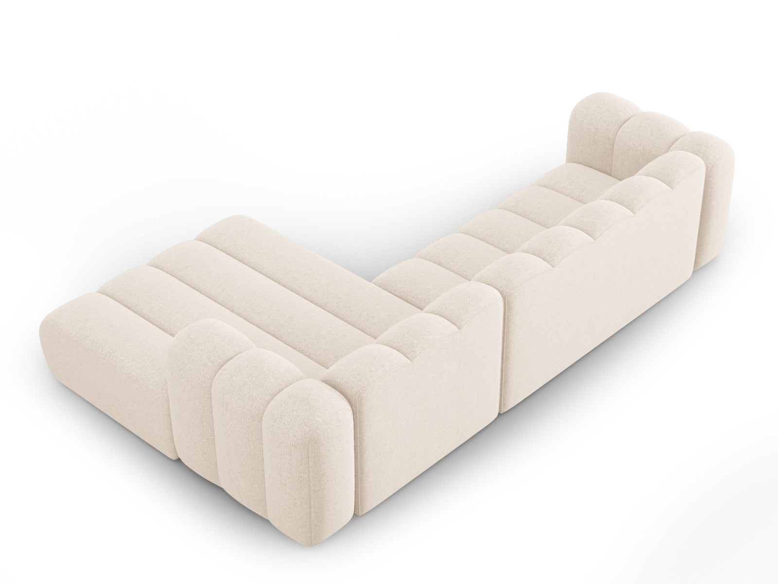Lupine Modulares Ecksofa rechts 4 Sitzer in Light Beige präsentiert im Onlineshop von KAQTU Design AG. Ecksofa rechts ist von Micadoni