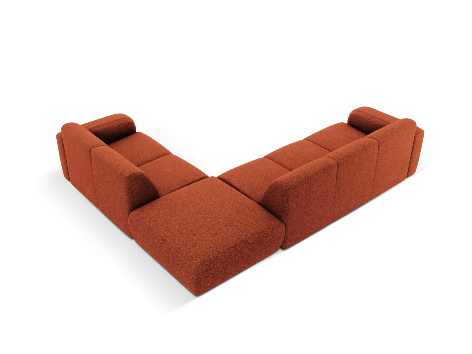 Molino Ecksofa rechts 6 Sitzer in Terracotta präsentiert im Onlineshop von KAQTU Design AG. Ecksofa rechts ist von Micadoni