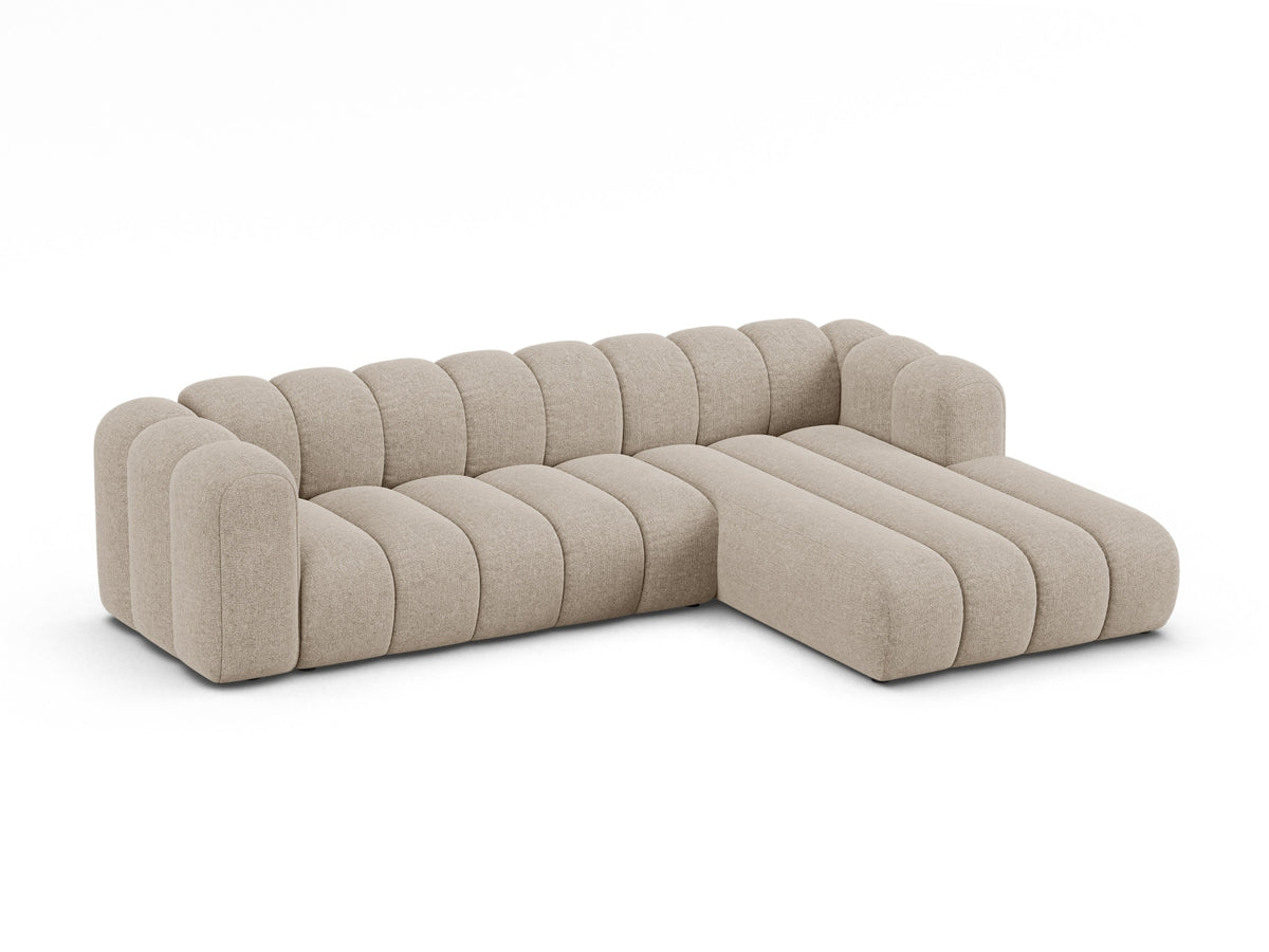 Lupine Modular Ecksofa rechts 4 Sitzer in Dark Beige-Eden präsentiert im Onlineshop von KAQTU Design AG. Ecksofa rechts ist von Micadoni