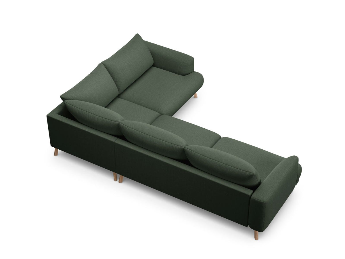 4-Sitzer Ecksofa rechts Naomi in Moss Green-Liberty präsentiert im Onlineshop von KAQTU Design AG. Ecksofa rechts ist von Micadoni