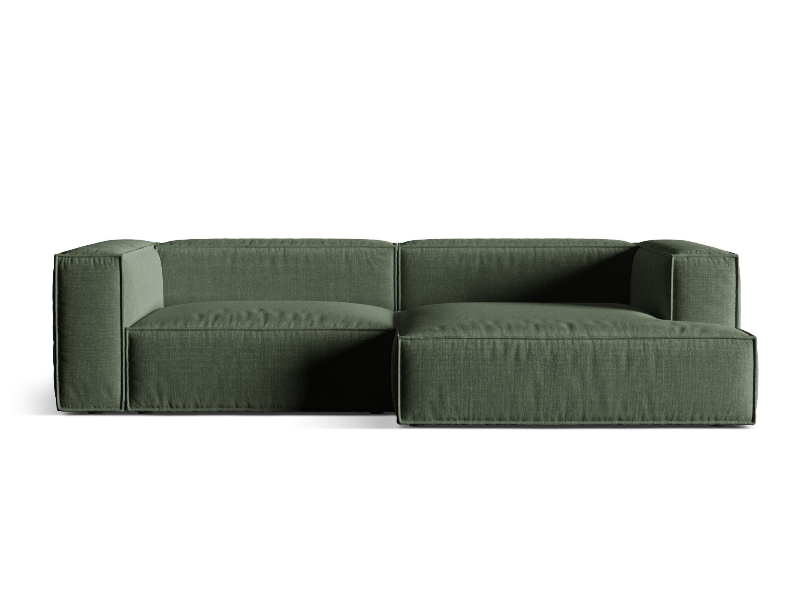 Nuria Modular Ecksofa rechts 4 Sitzer in Moss Green präsentiert im Onlineshop von KAQTU Design AG. Ecksofa rechts ist von Micadoni