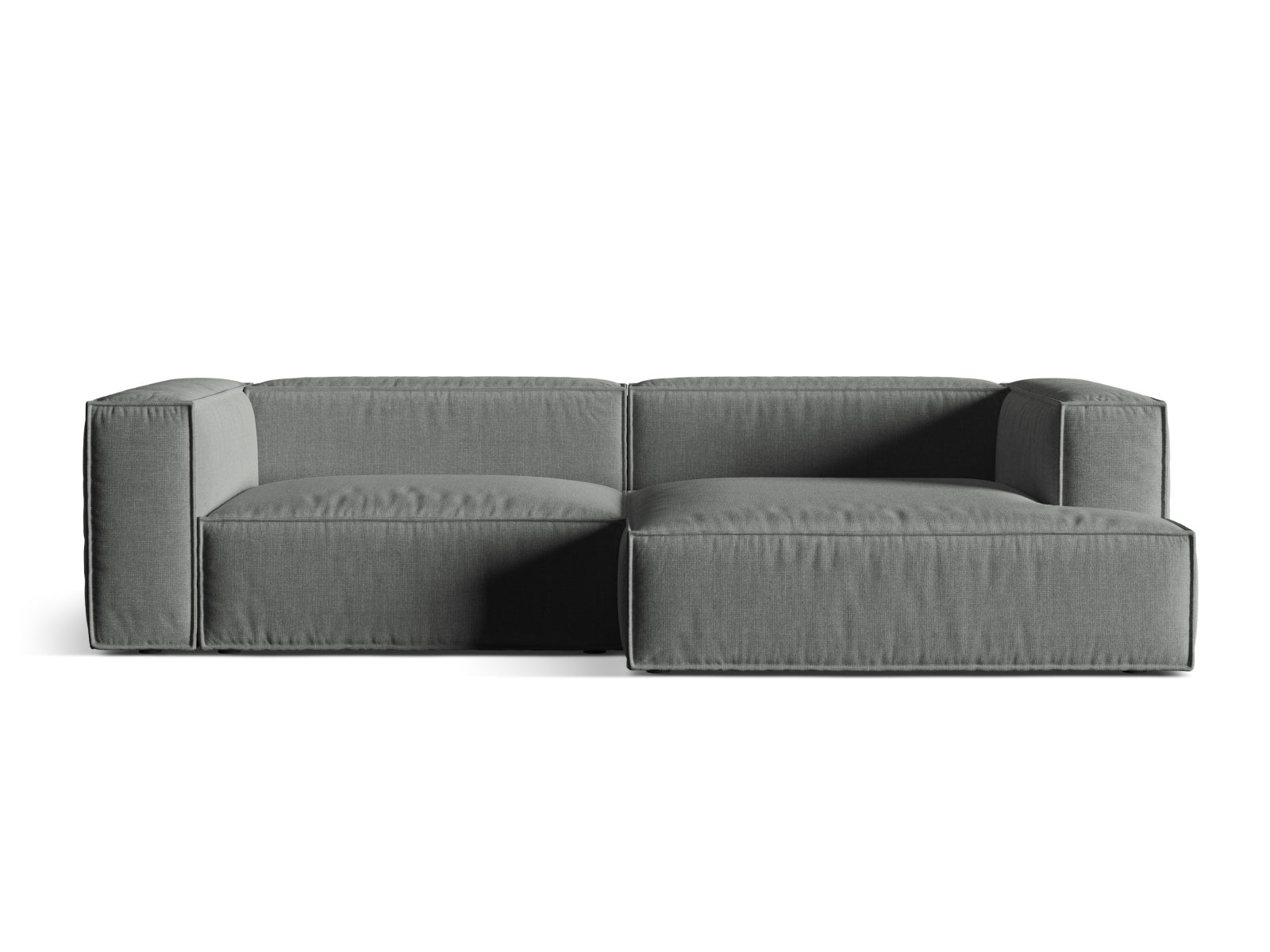 Nuria Modular Ecksofa rechts 4 Sitzer in Grey präsentiert im Onlineshop von KAQTU Design AG. Ecksofa rechts ist von Micadoni